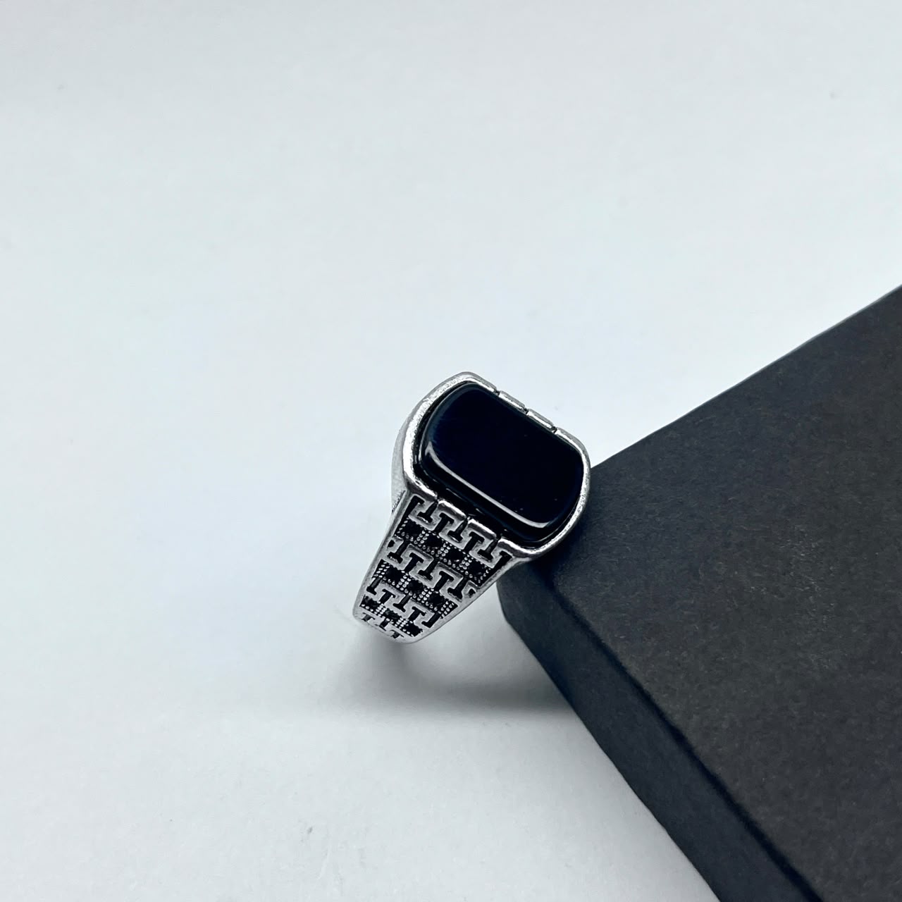 Turkish Stylish Sleek Design Ring For Boys With Premium Ring Box | Perfect For Gift