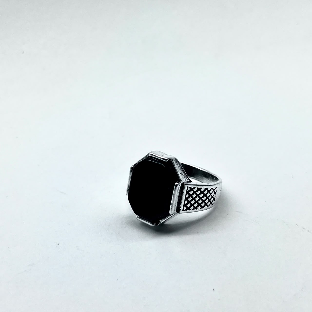 Turkish Big Black Stone Ring For Boys With Premium Ring Box | Perfect For Gift