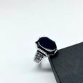 Turkish Big Black Stone Ring For Boys With Premium Ring Box | Perfect For Gift