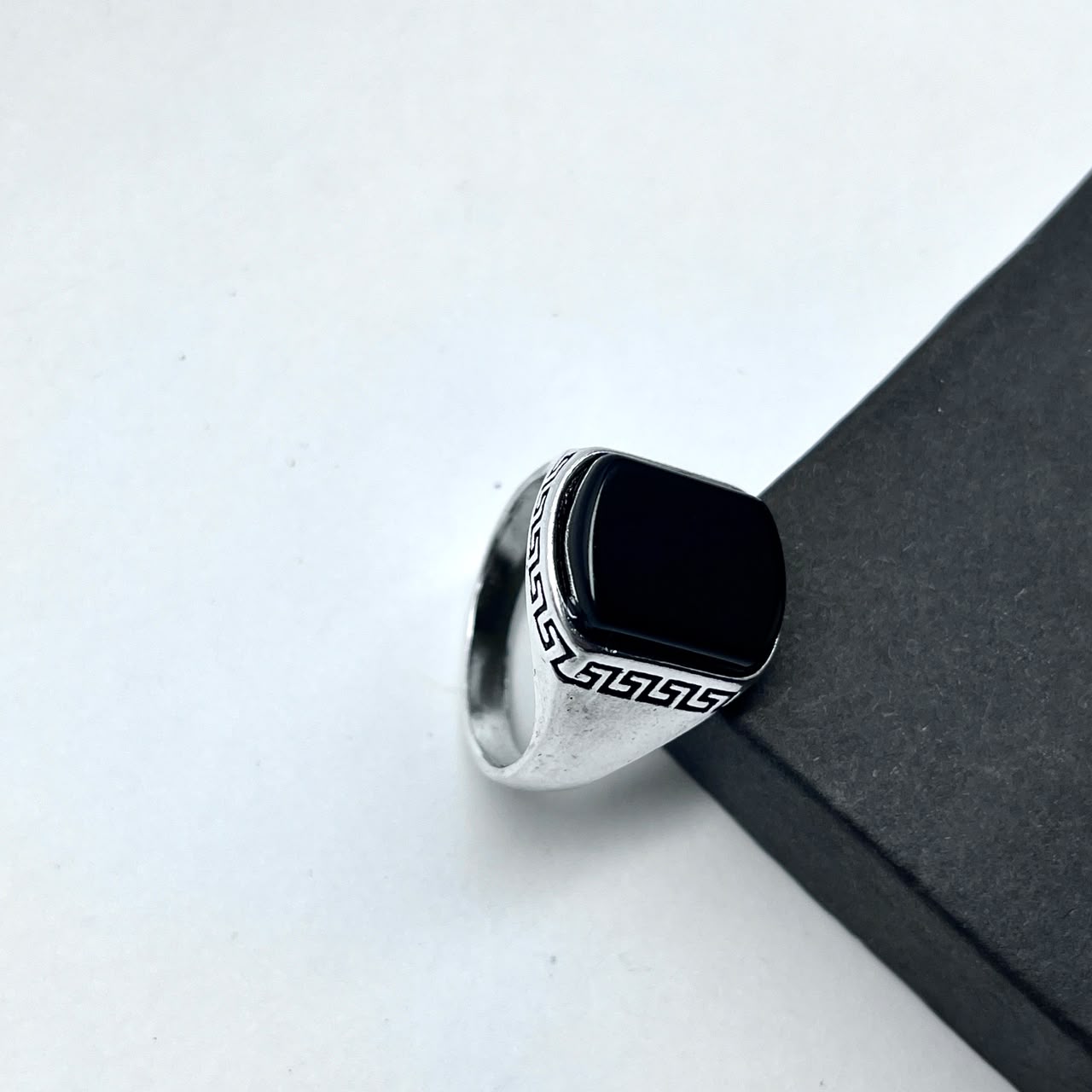 Turkish Stainless Steel Ver-Sace Ring For Boys With Premium Ring Box | Perfect For Gift