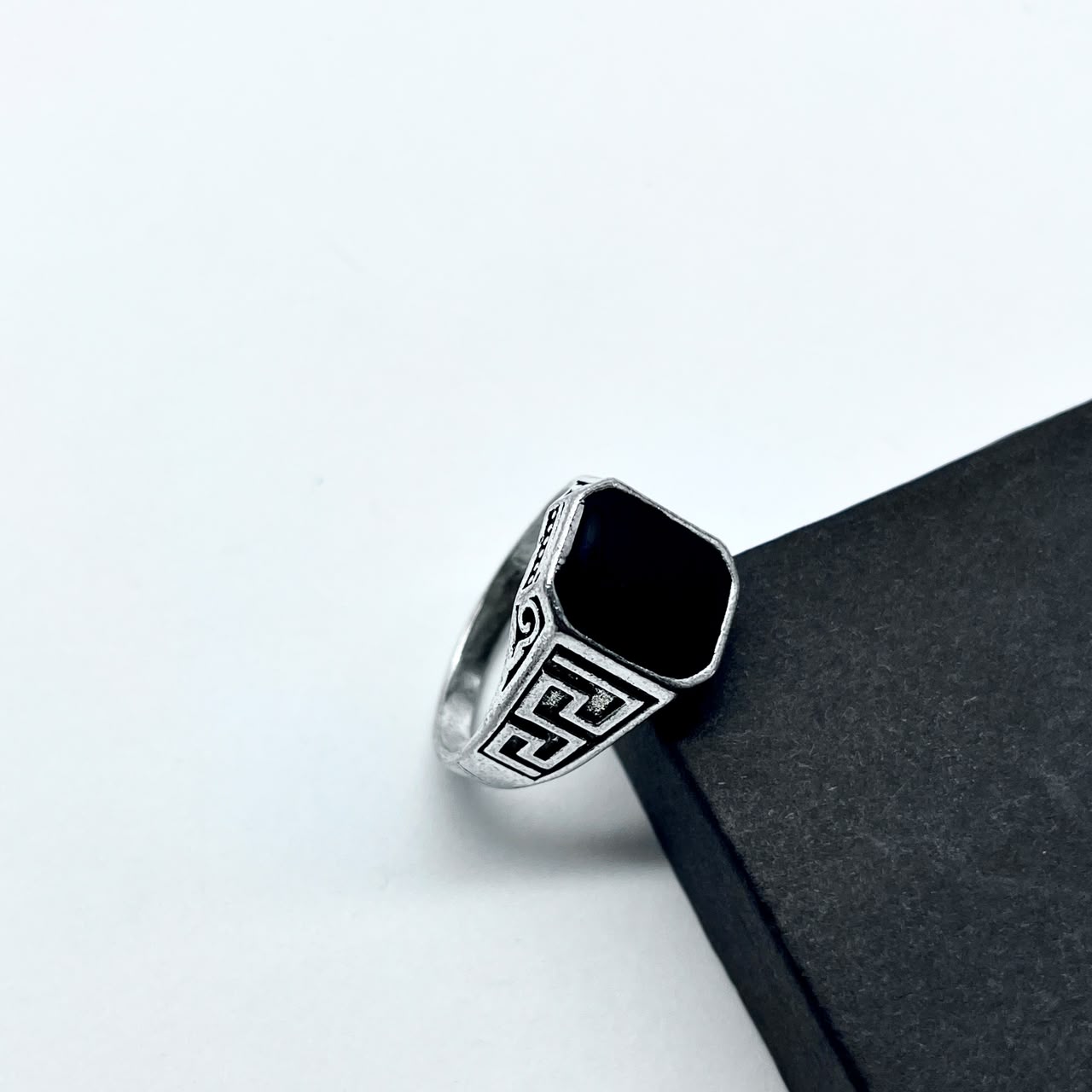 Fashion Forward Turkish Style Signet Ring For Boys With Premium Ring Box | Perfect For Gift