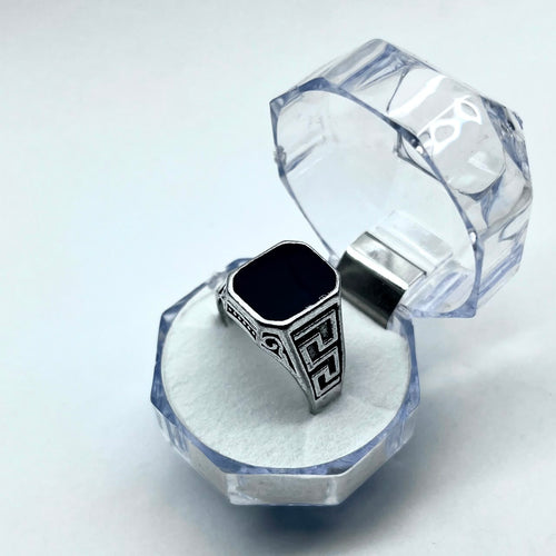 Fashion Forward Turkish Style Signet Ring For Boys With Premium Ring Box | Perfect For Gift