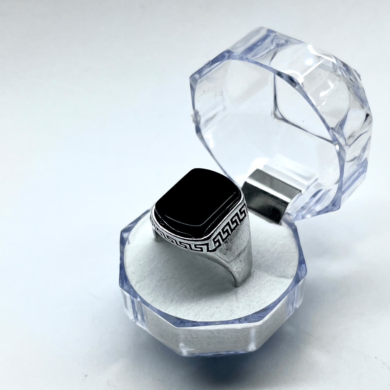 Turkish Stainless Steel Ver-Sace Ring For Boys With Premium Ring Box | Perfect For Gift